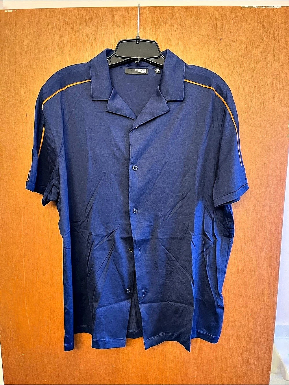 Murano Liquid Luxury Slim Fit shirt Color Block Shirt Size XL Like New